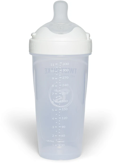 Twistshake buteliukas antikolikinis Pro Double 330ml baltas 79043