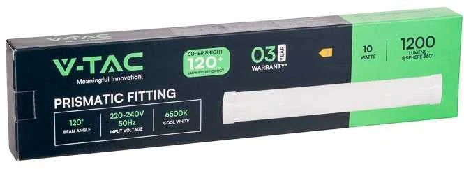 Lubinis šviestuvas V-tac 10W LED linijinis šviestuvas, 30cm, baltas, 6500K