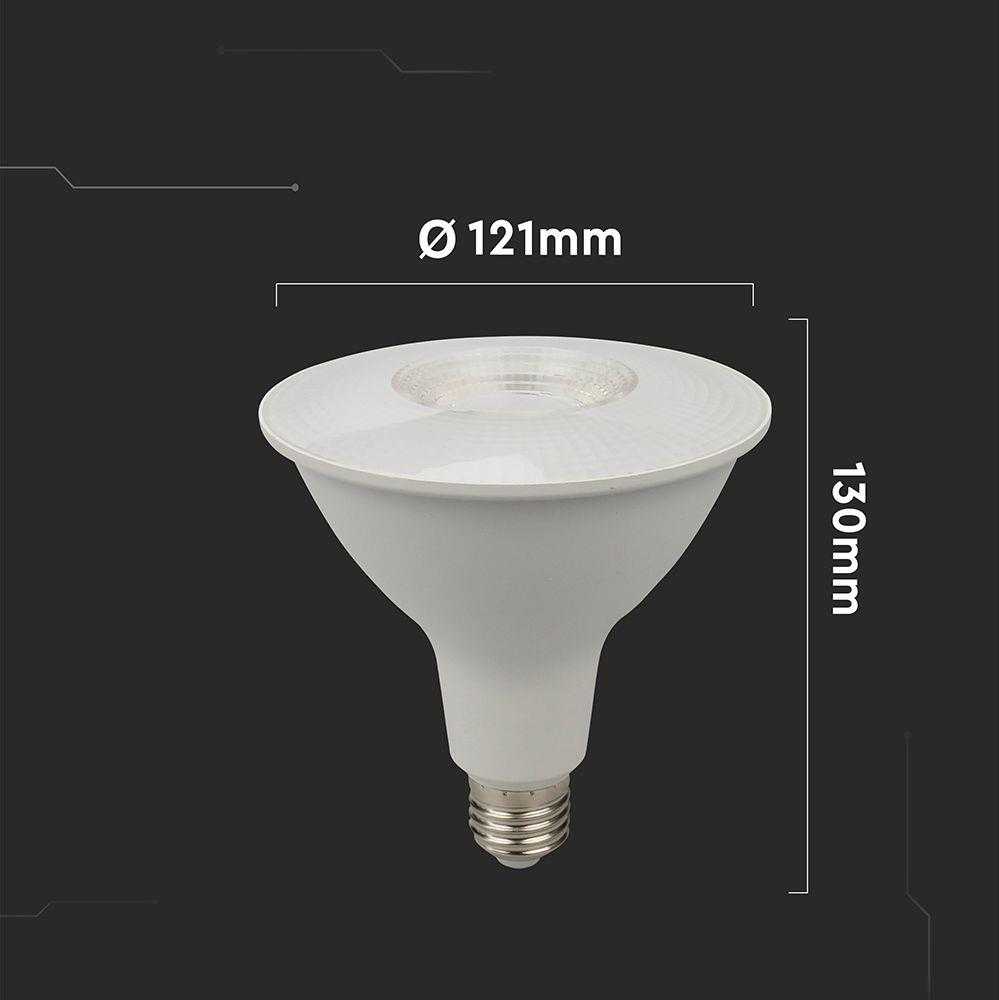 V-tac 12,8W LED lemputė, E27, PAR38, 3000K, 40°