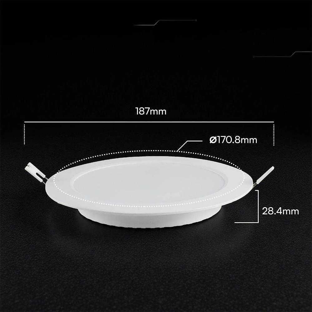 12W LED įleidžiama panelė, balta, 3000/4000/6500K, CREE LED chip