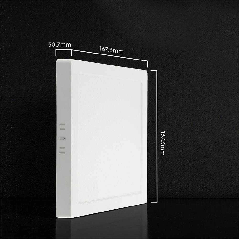 12W LED paviršinė panelė, balta, 3000/4000/6500K, CREE LED chip