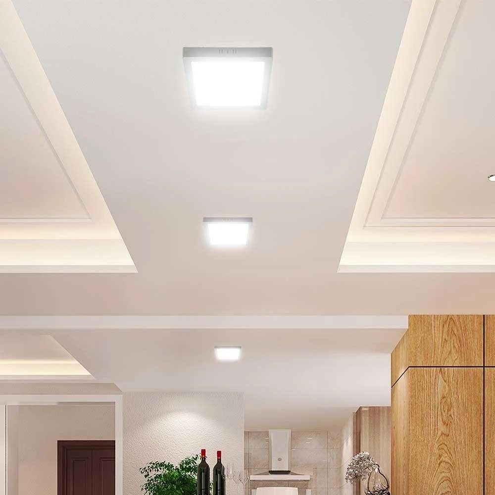 12W LED paviršinė panelė, balta, 3000/4000/6500K, CREE LED chip