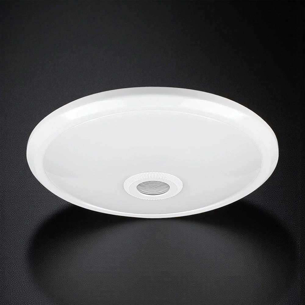 Lubinis šviestuvas 12W LED paviršinis šviestuvas, apvalus, baltas, 6400K, su judesio davikliu, CREE LED chip