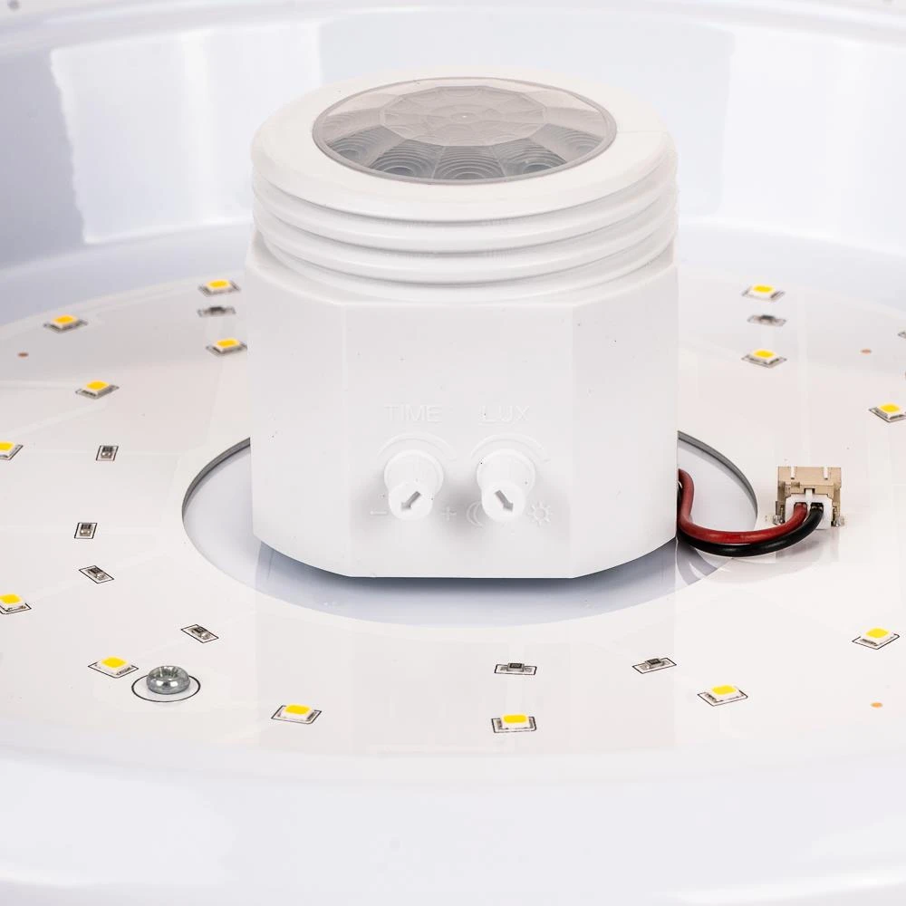 Lubinis šviestuvas 12W LED paviršinis šviestuvas, apvalus, baltas, 6400K, su judesio davikliu, CREE LED chip