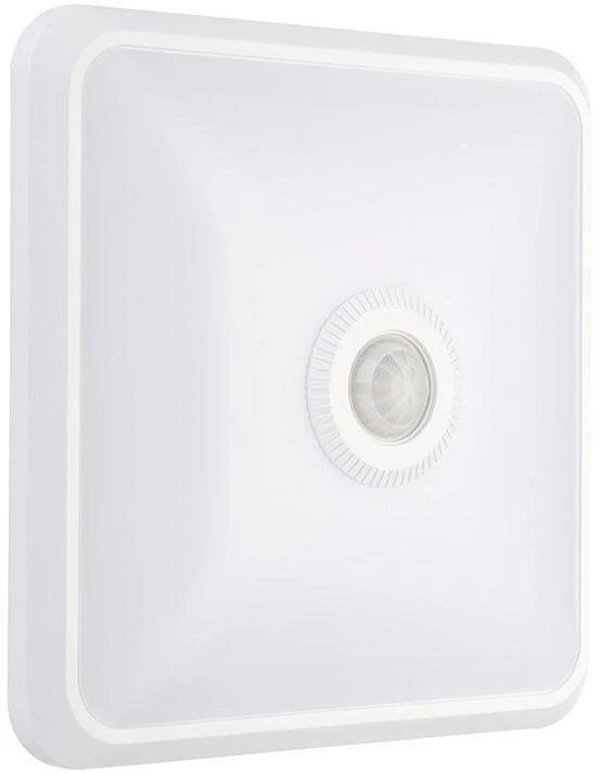 Lubinis šviestuvas 12W LED paviršinis šviestuvas, kvadratinis, baltas, 3000/4000/6000K, su judesio davikliu, CREE LED chip