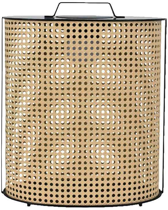 1,2W LED pastatomas įkraunamas lauko šviestuvas, medžio/juodos sp., 2800-3200K, dimeriuojamas, su saulės baterija