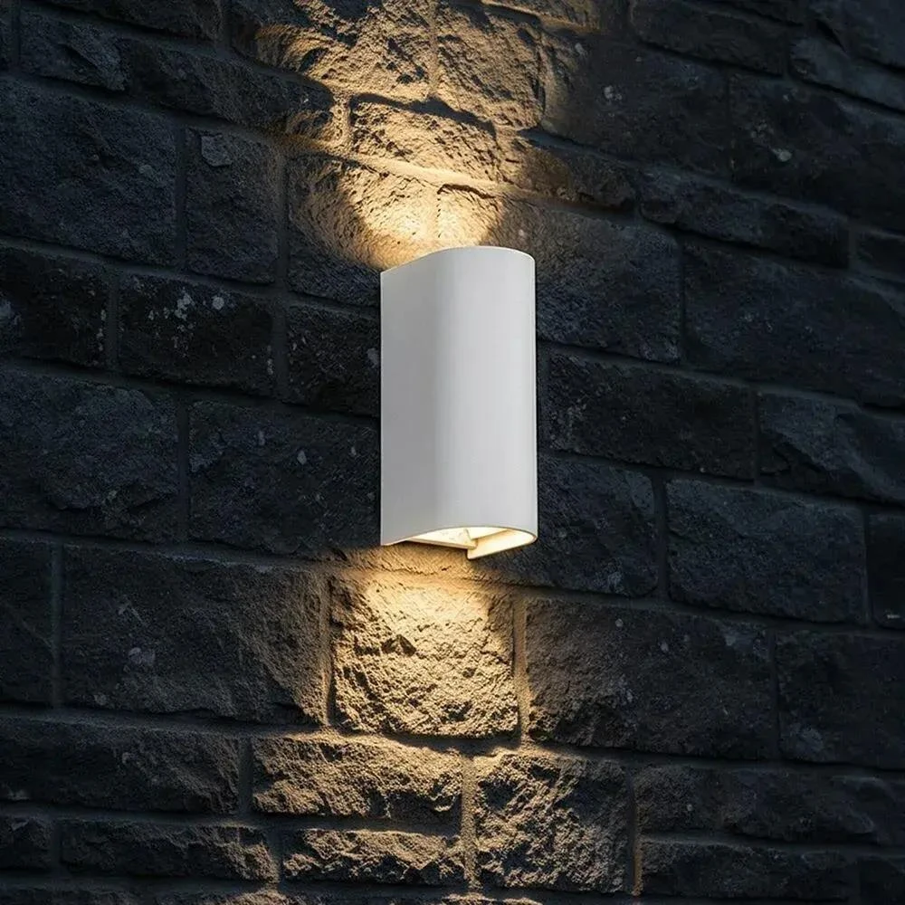 Sieninis šviestuvas 10W LED sieninis fasado šviestuvas, baltas, 2700/3200/4000K, IP65, šviečia į viršų ir į apačią