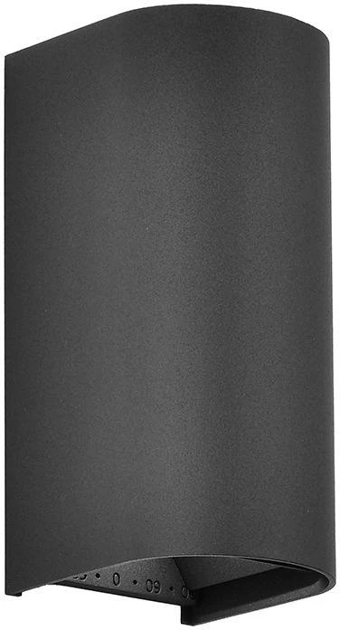 Sieninis šviestuvas 10W LED sieninis fasado šviestuvas, juodas, 2700/3200/4000K, IP65, šviečia į viršų ir į apačią