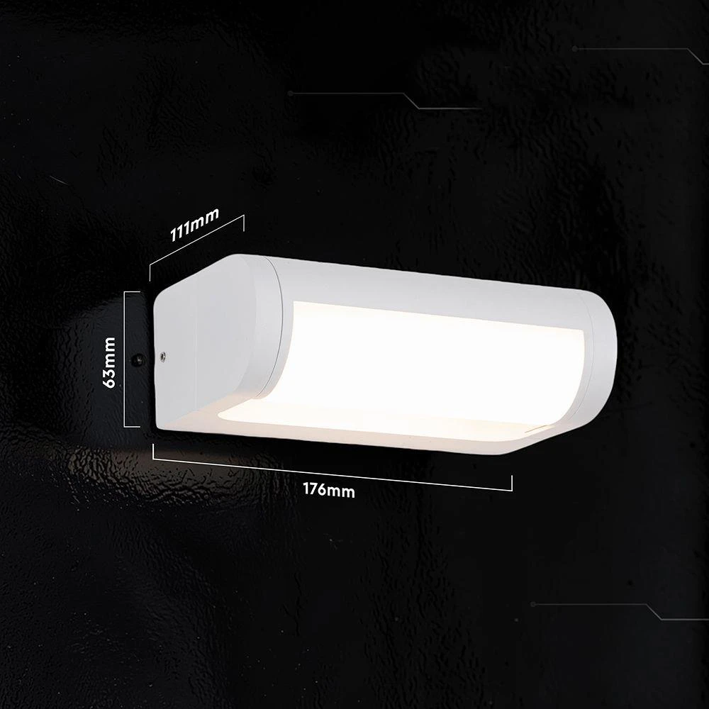 10W LED sieninis šviestuvas, baltas, 3000K, IP65, CREE LED chip