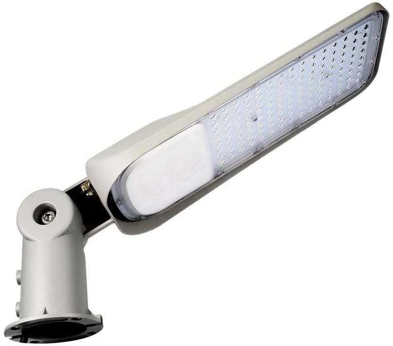 V-tac 150W LED gatvės šviestuvas, pilku korpusu, 4000K, su adapteriu ir šviesos jutikliu