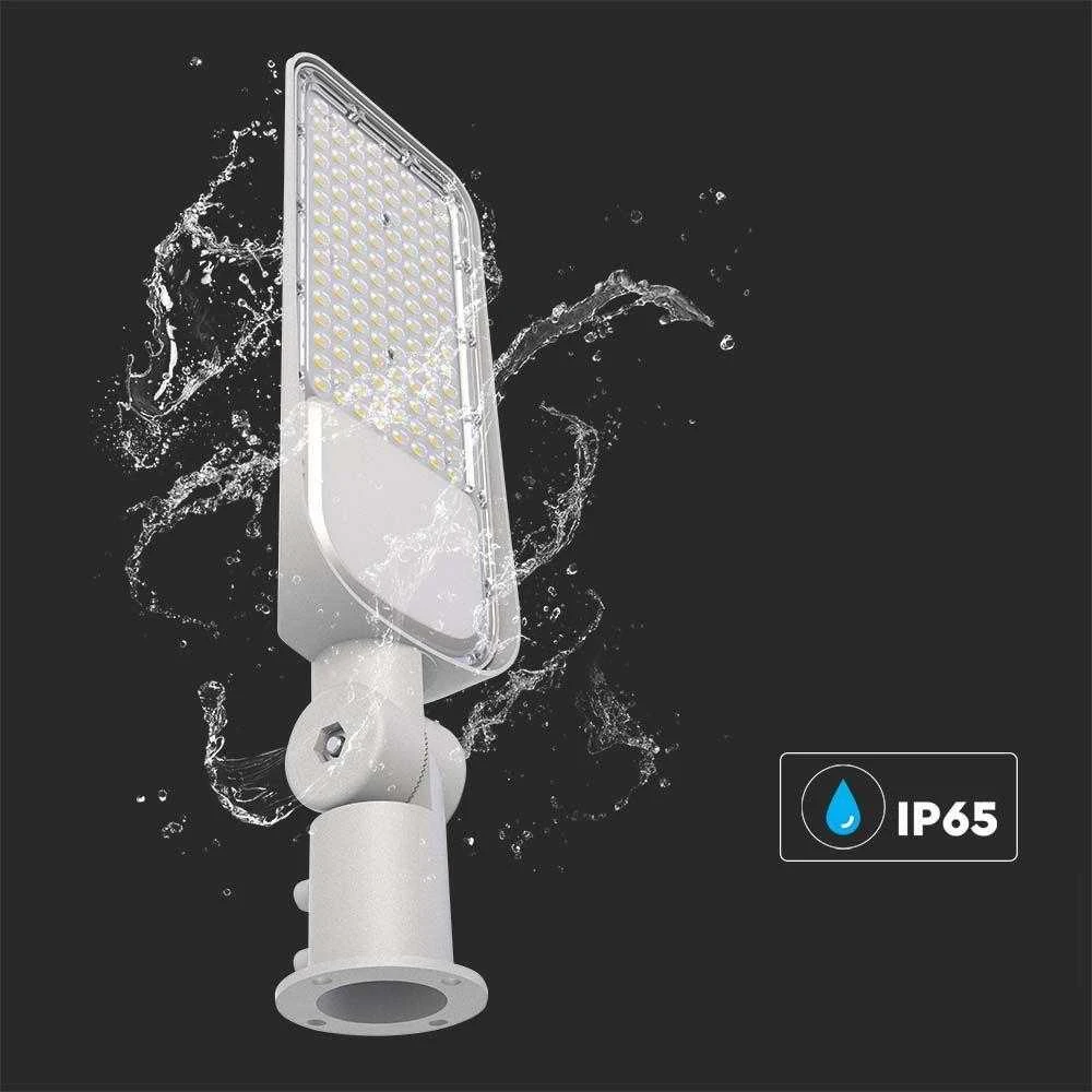 V-tac 150W LED gatvės šviestuvas, pilku korpusu, 6500K, su adapteriu