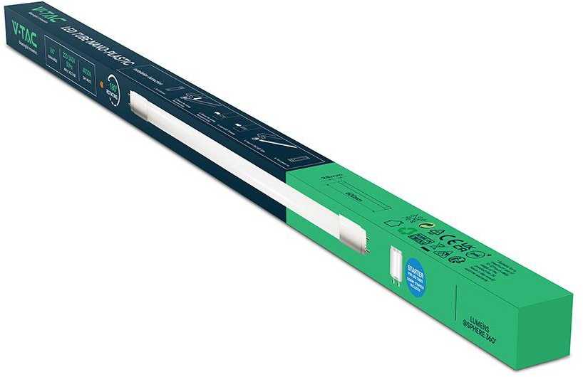 V-tac 16,5W LED T8 lempa, 120cm, G13, 3000K