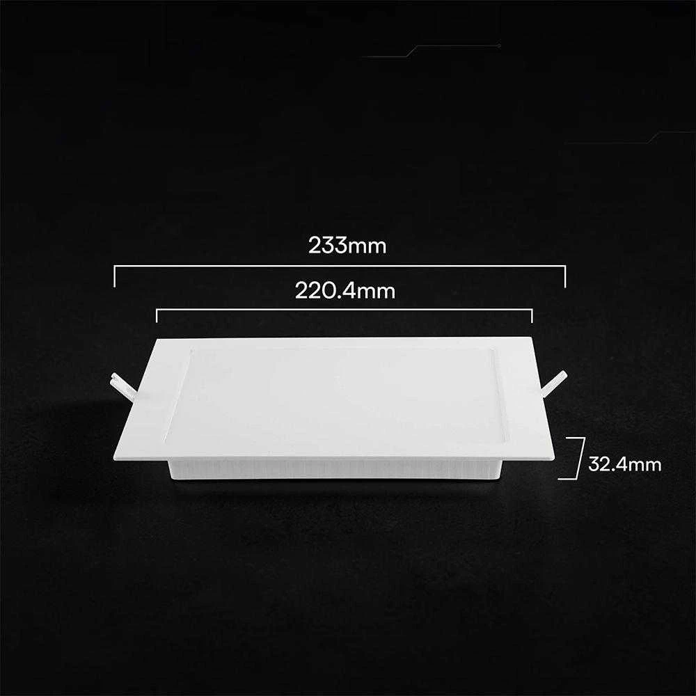18W LED įleidžiama panelė, balta, 3000/4000/6500K, CREE LED chip