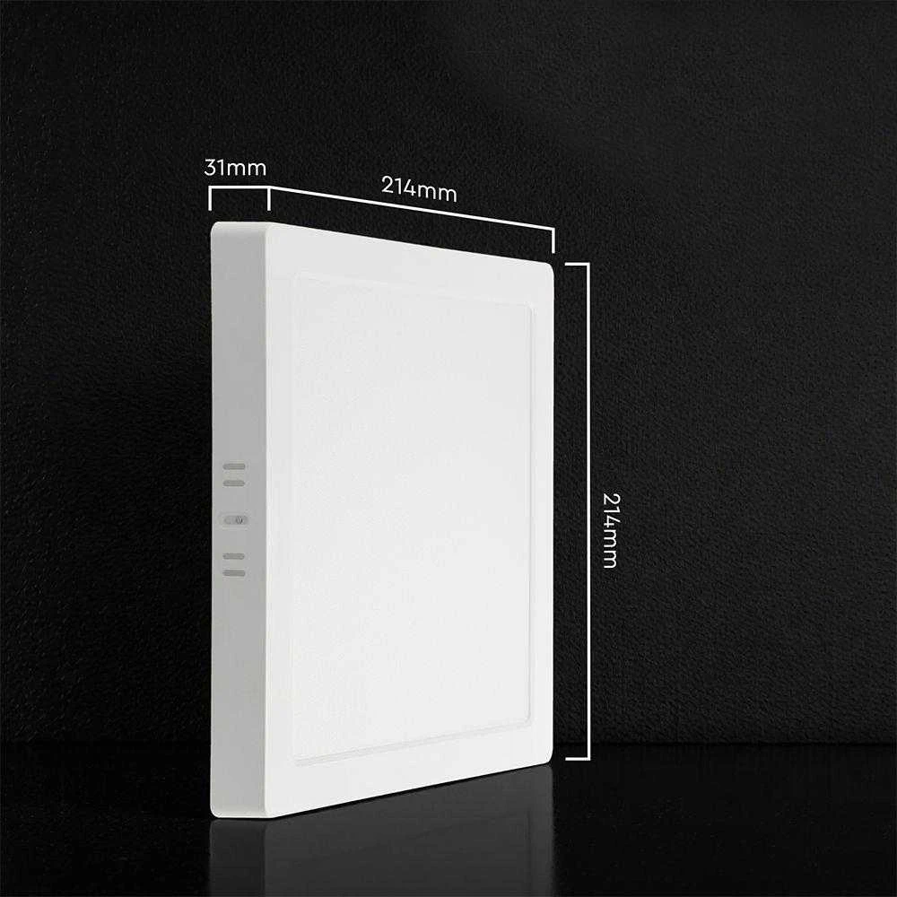 18W LED paviršinė panelė, balta, 3000/4000/6500K, CREE LED chip