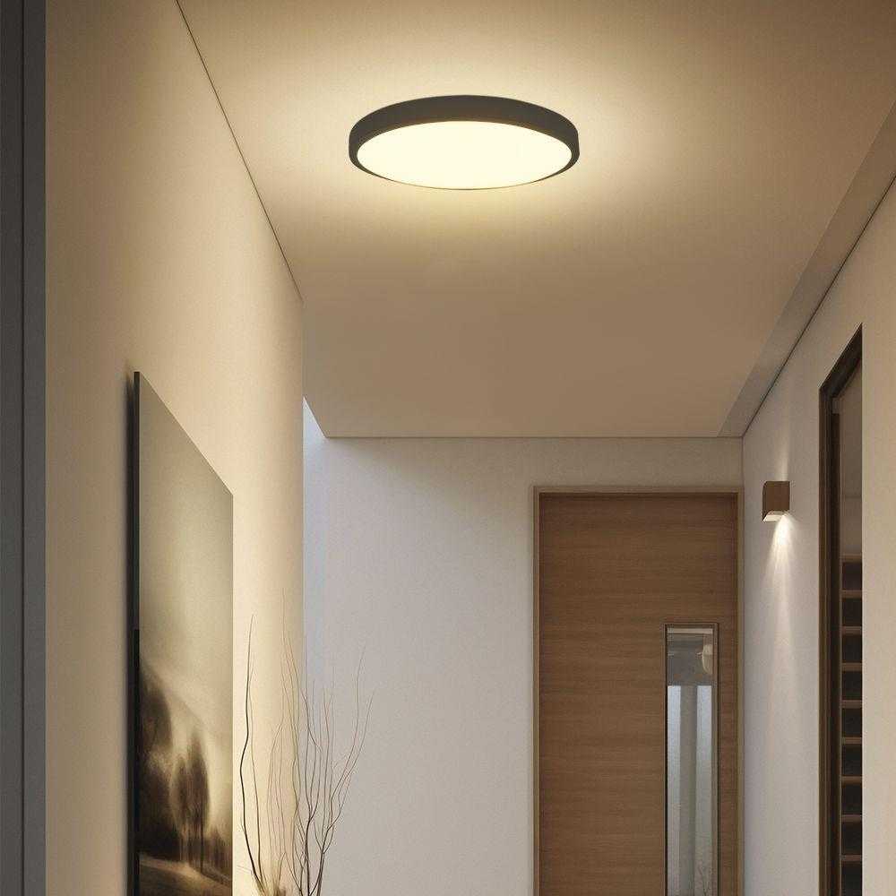 Lubinis šviestuvas V-tac 18W LED paviršinis šviestuvas, juodas, 3000K, IP44, SAMSUNG LED chip