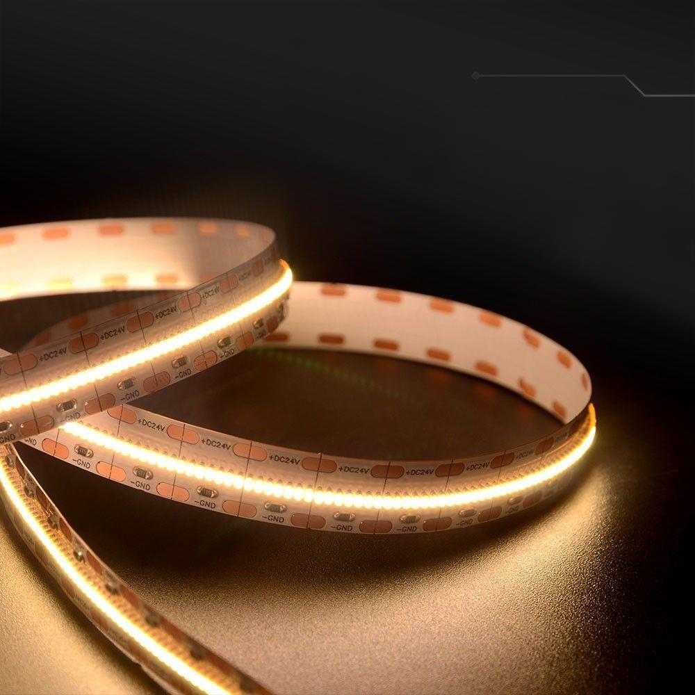 V-tac 21W/m LED juosta, 24V, 700LED/m, 3000K, 5m ritė