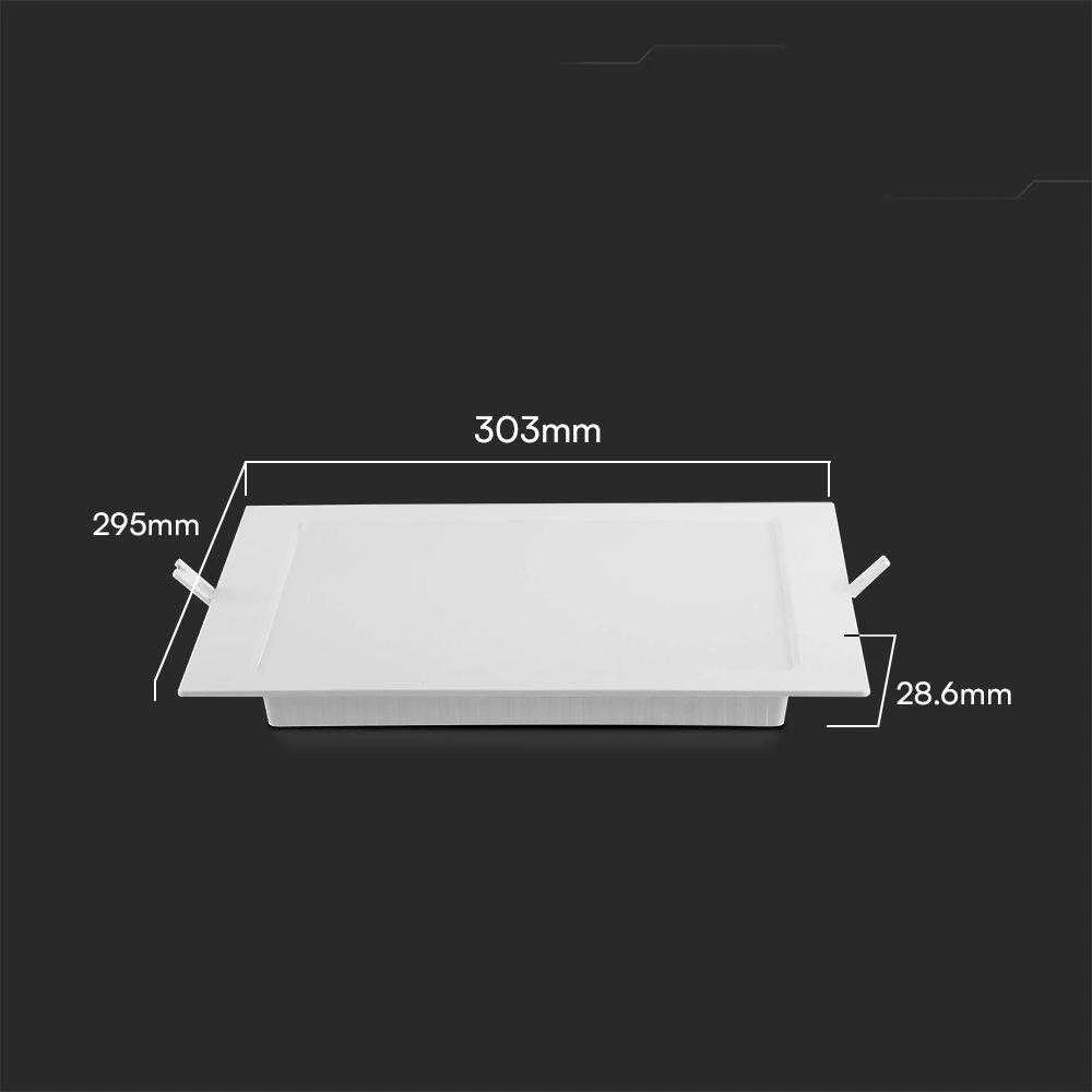 V-tac 24W LED įleidžiama panelė, balta, 3000K, SAMSUNG LED chip