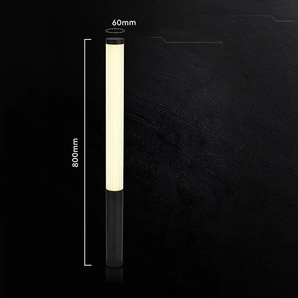 24W LED pastatomas lauko šviestuvas, juodas, 3000K, IP44, 80cm