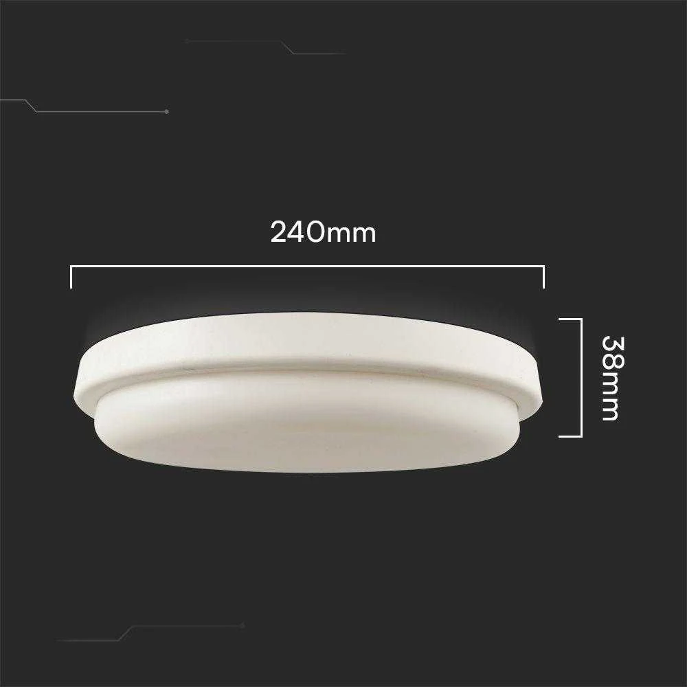 Lubinis šviestuvas V-tac 24W LED paviršinis šviestuvas, baltas, 4000K, IP54