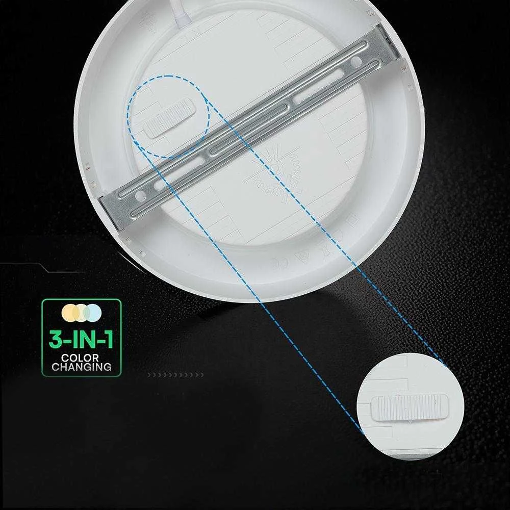 24W LED paviršinė panelė, balta, 3000/4000/6500K, CREE LED chip