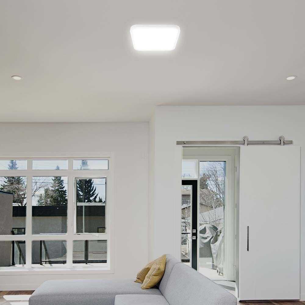 Lubinis šviestuvas V-tac 24W LED paviršinis šviestuvas, kvadratinis, baltas, 3000K, IP44, SAMSUNG LED chip