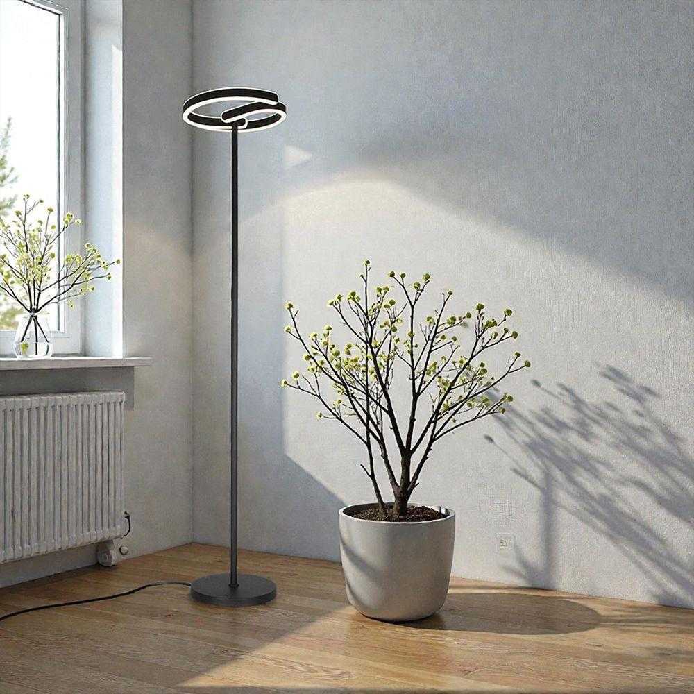 25W LED pastatomas šviestuvas, juodos/baltos sp., 4000K