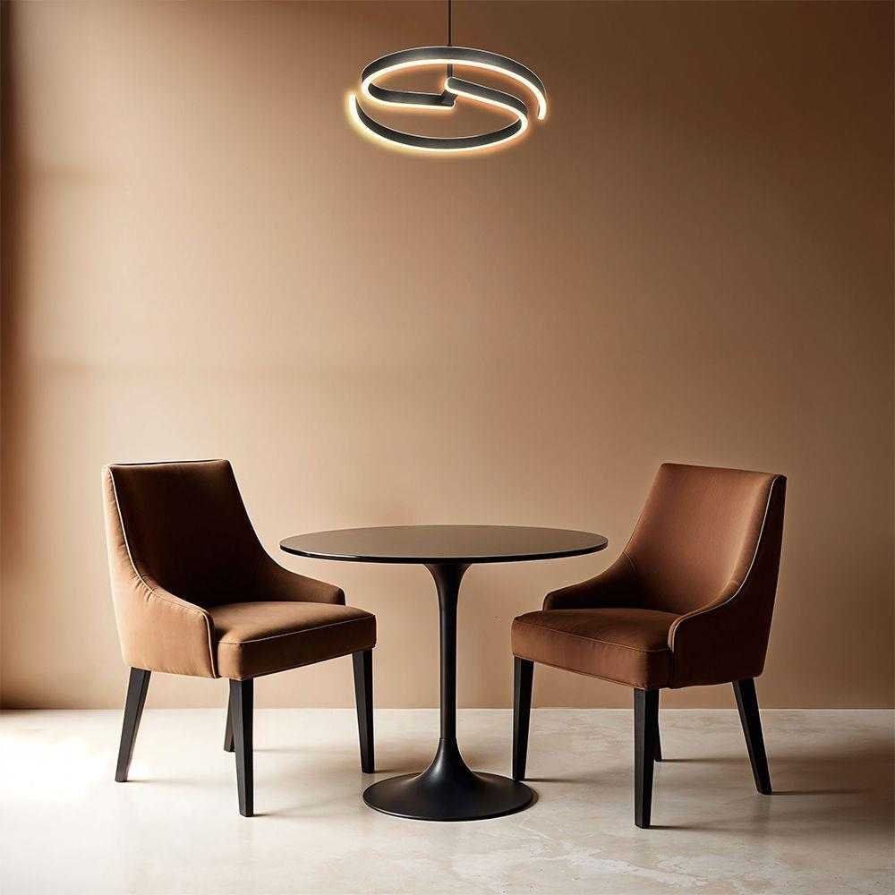 25W LED pakabinamas šviestuvas, juodos/baltos sp., 4000K