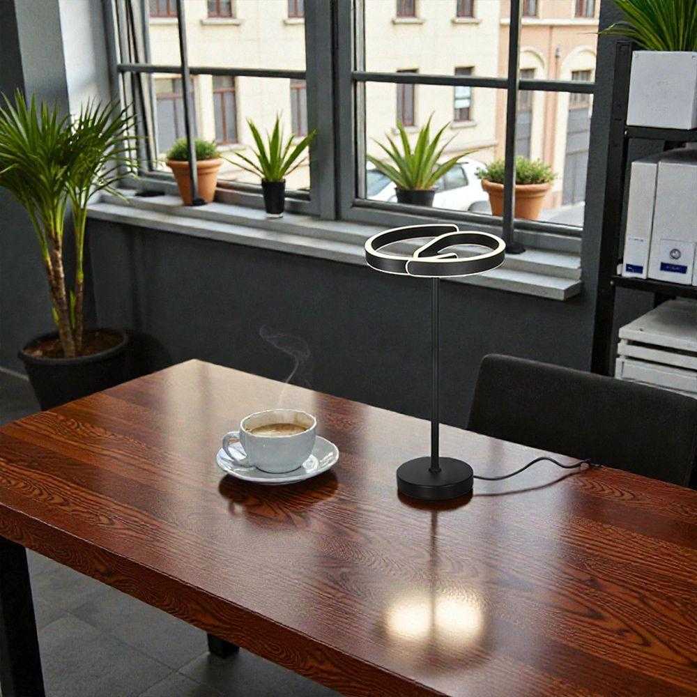 25W LED stalo šviestuvas, juodos/baltos sp., 4000K