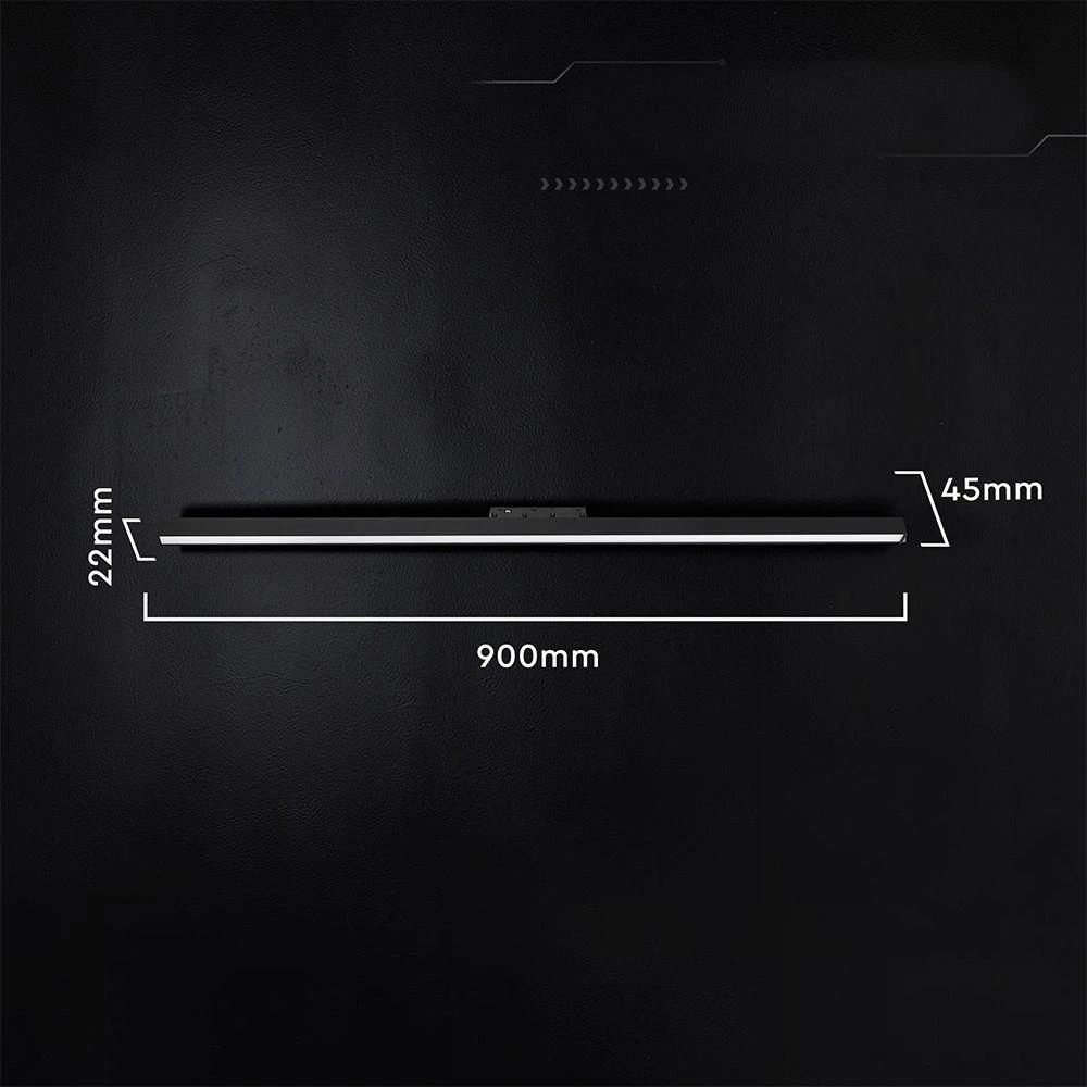 Oprawa szynoprzewód 48V V-TAC 28W 48V 120st LED juoda 90cm VT-41036 4000K 3265lm 3 metai gwarancji