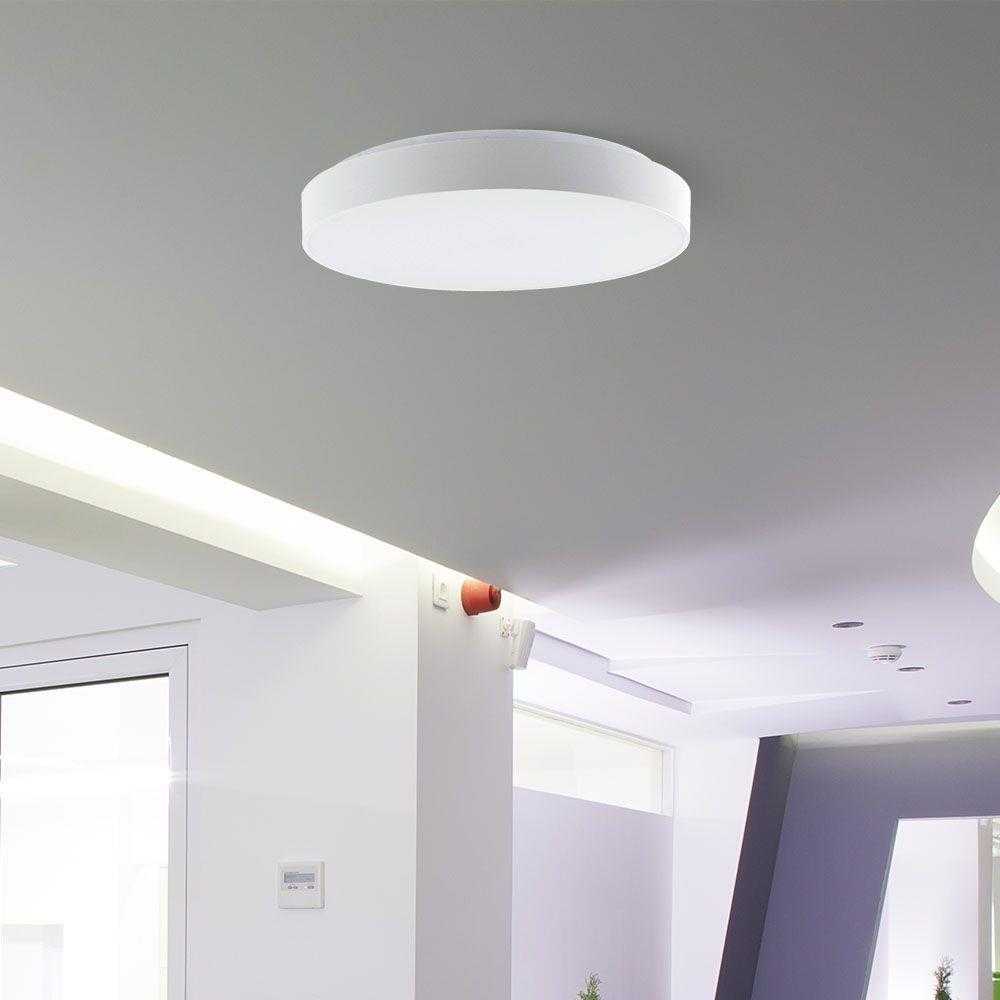 Lubinis šviestuvas V-tac 30/60W LED paviršinis šviestuvas, baltas, 3000/4000/6500K, dimeriuojamas, ELEGANT dangtelis