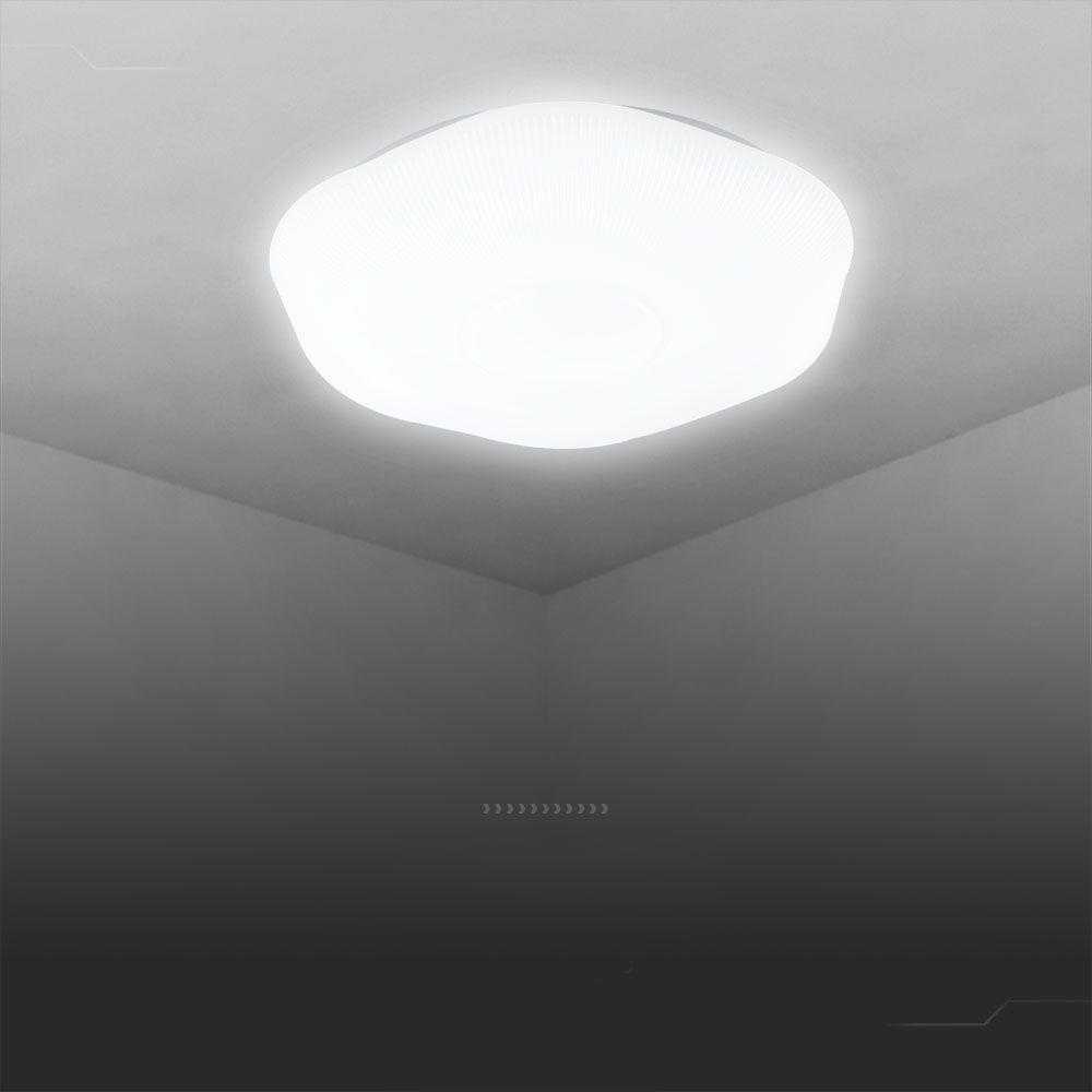 Lubinis šviestuvas V-tac 30/60W LED paviršinis šviestuvas, baltas, 3000/4000/6500K, dimeriuojamas, PLUM BLOSSOM dangtelis