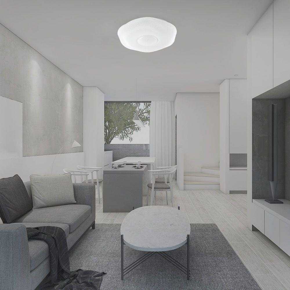 Lubinis šviestuvas V-tac 30/60W LED paviršinis šviestuvas, baltas, 3000/4000/6500K, dimeriuojamas, PLUM BLOSSOM dangtelis