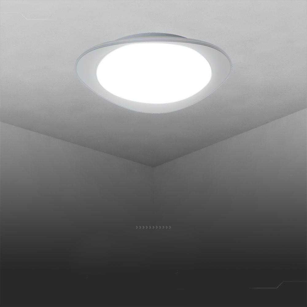 Lubinis šviestuvas V-tac 30/60W LED paviršinis šviestuvas, baltas, 3000/4000/6500K, dimeriuojamas, PHANTOM dangtelis