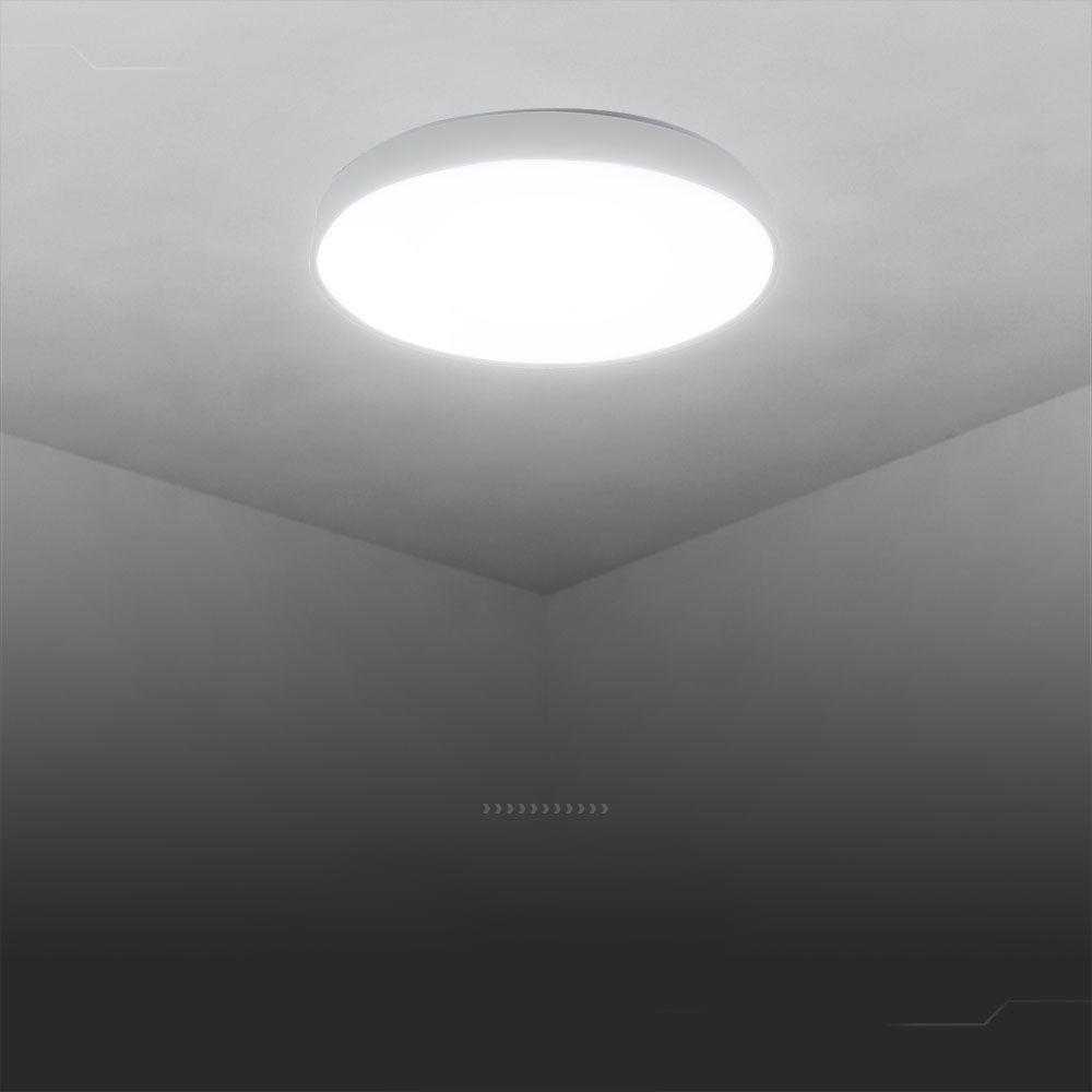 Lubinis šviestuvas V-tac 30/60W LED paviršinis šviestuvas, baltas, 3000/4000/6500K, dimeriuojamas, VICTORY dangtelis