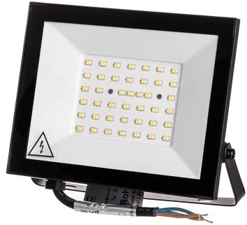30W LED prožektorius, juodu korpusu, 4000K