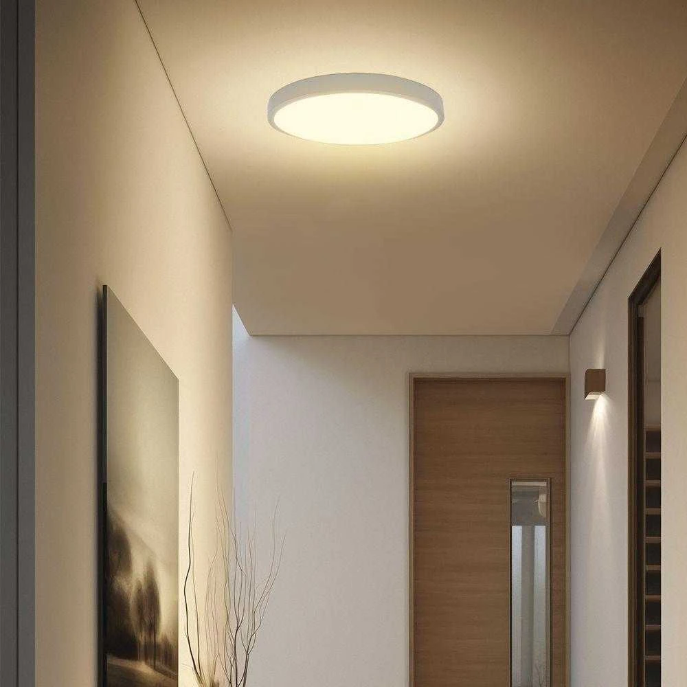 Lubinis šviestuvas V-tac 36W LED paviršinis šviestuvas, baltas, 4000K, IP44, SAMSUNG LED chip, su judesio davikliu