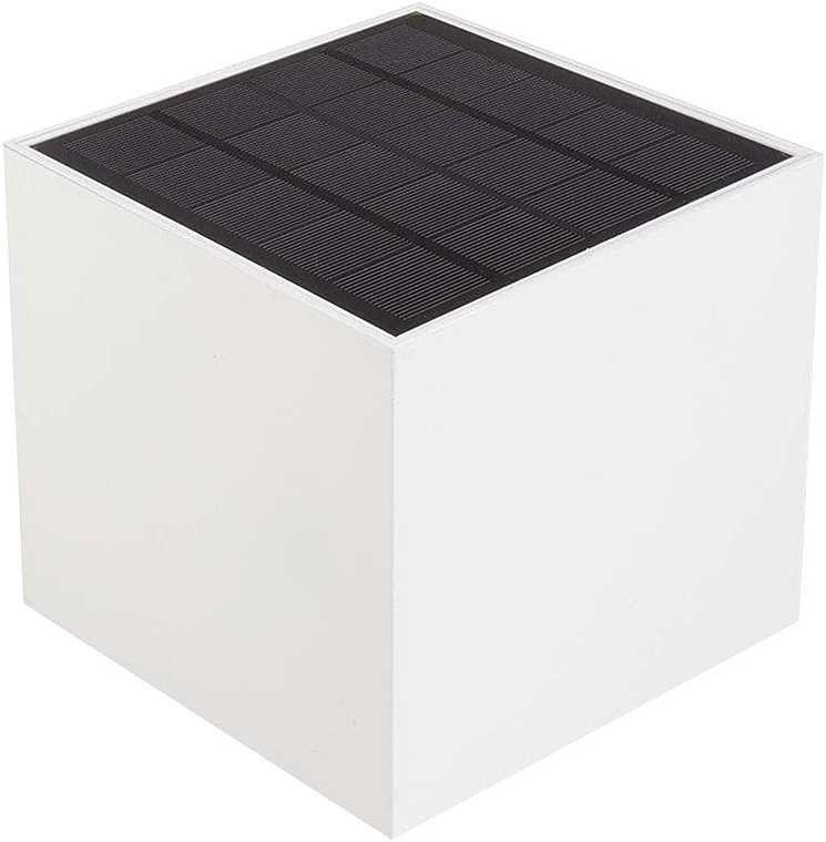 Sieninis šviestuvas 9W LED sieninis įkraunamas šviestuvas su saulės baterija ir judesio davikliu, baltas, 3000/4000/5000K, IP65