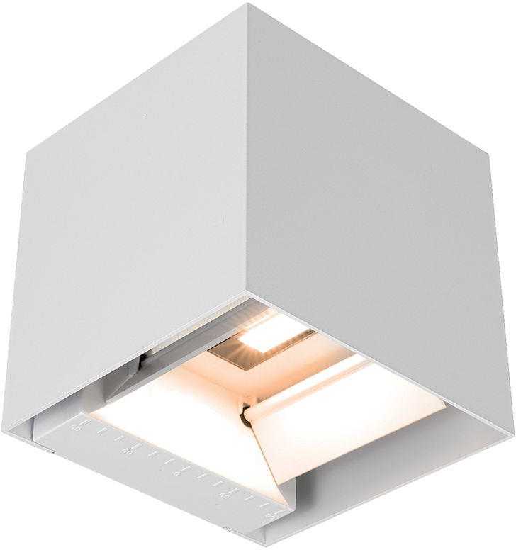 Sieninis šviestuvas 9W LED sieninis įkraunamas šviestuvas su saulės baterija ir judesio davikliu, baltas, 3000/4000/5000K, IP65