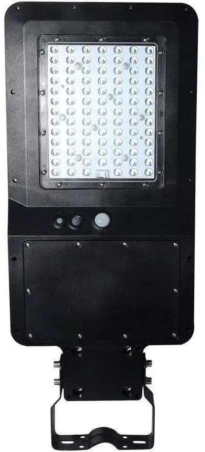40W LED gatvės šviestuvas su saulės baterija ir judesio davikliu, juodas, 3000/4000/6000K, 140°x70°