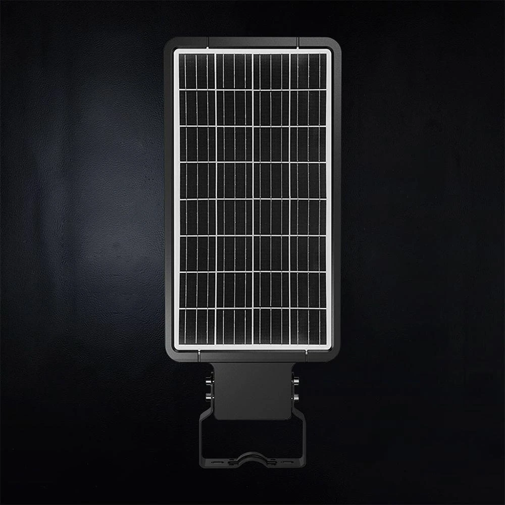 40W LED gatvės šviestuvas su saulės baterija ir judesio davikliu, juodas, 3000/4000/6000K, 140°x70°