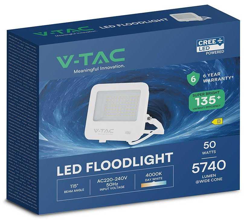 50W LED prožektorius, baltas, 4000K, CREE LED chip