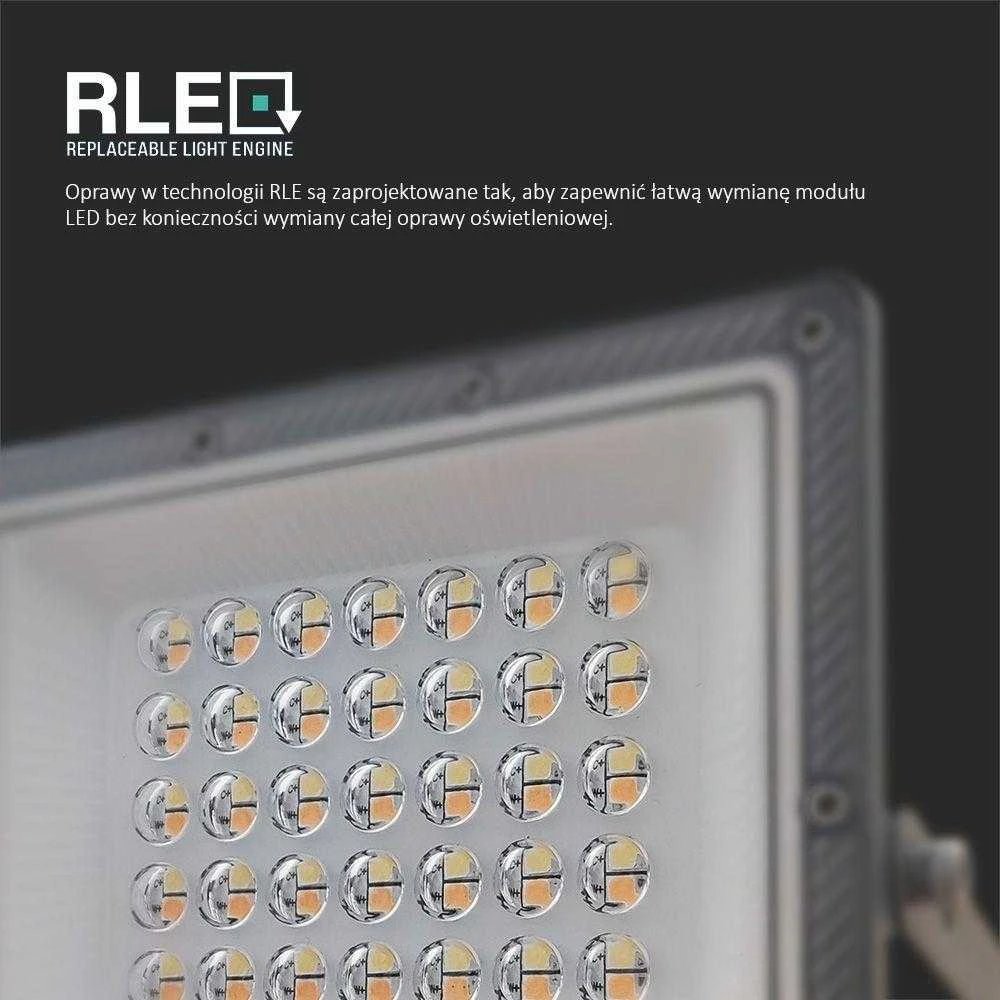 V-tac 50W LED prožektorius, pilkas, 3000/4000/6500K