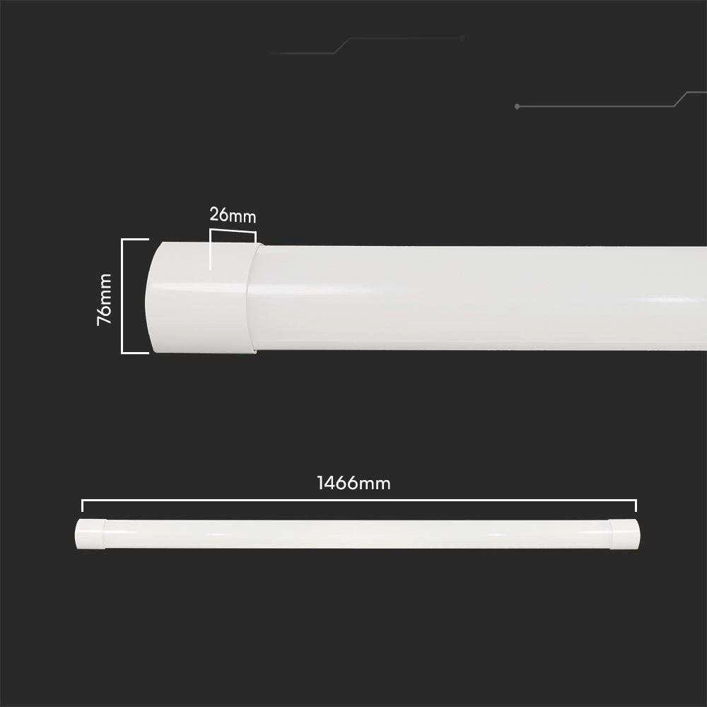 Lubinis šviestuvas V-tac 50W LED linijinis šviestuvas, baltas, 3000/4000/6500K, 150cm
