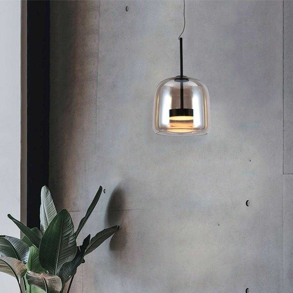 V-tac 6W LED pakabinamas šviestuvas, gintaro/juodos sp., 3000K