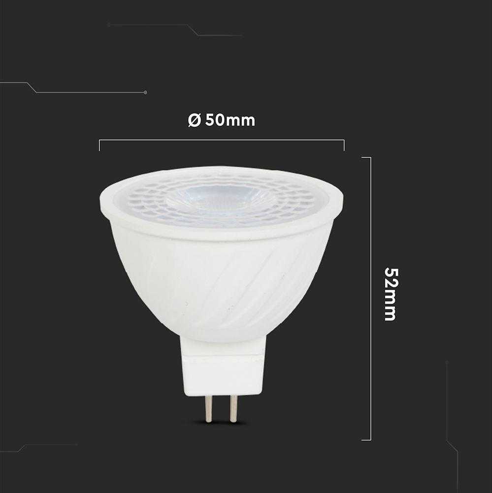 V-tac 6W LED lemputė, GU5.3, MR16, 3000K, 110°