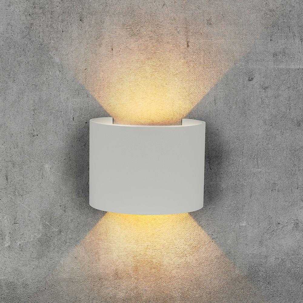 Sieninis šviestuvas V-tac 5W LED sieninis fasado šviestuvas, pilkas, 4000K, šviečia į viršų ir į apačią