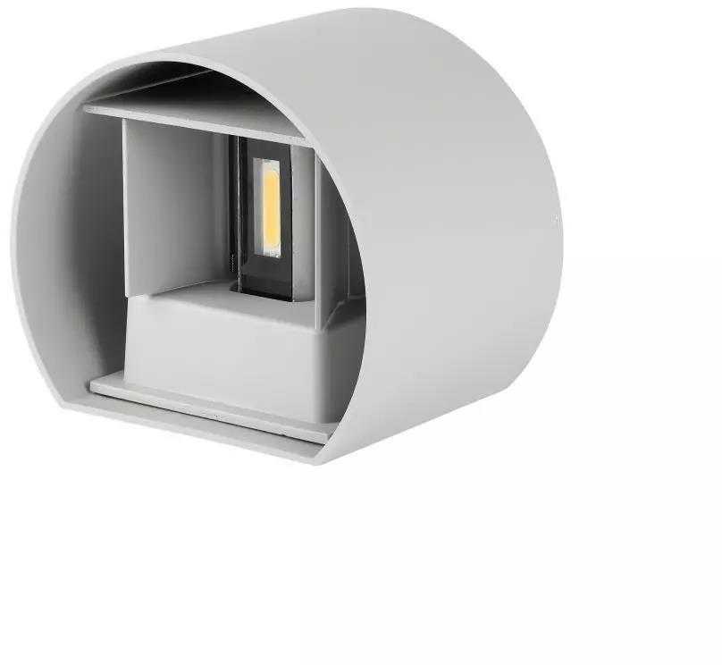 Sieninis šviestuvas V-tac 5W LED sieninis fasado šviestuvas, pilkas, 4000K, šviečia į viršų ir į apačią