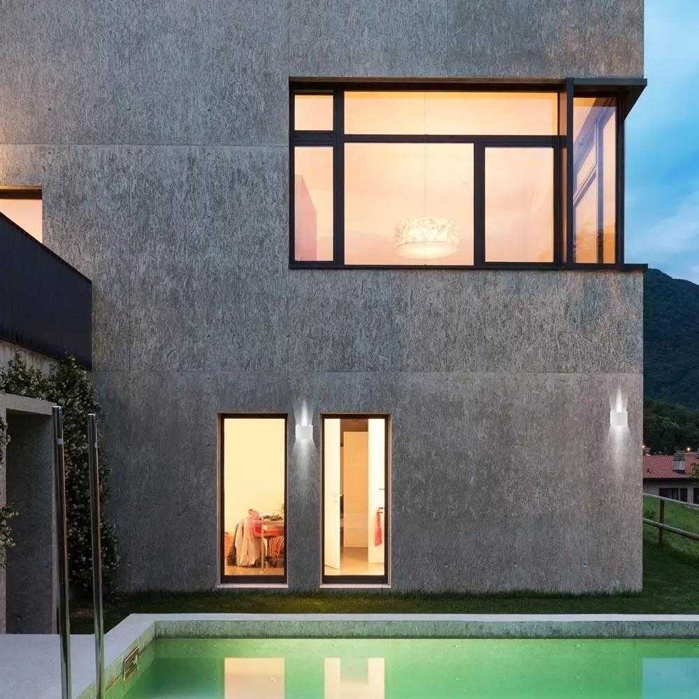 Sieninis šviestuvas V-tac 5W LED sieninis fasado šviestuvas, pilkas, 4000K, šviečia į viršų ir į apačią