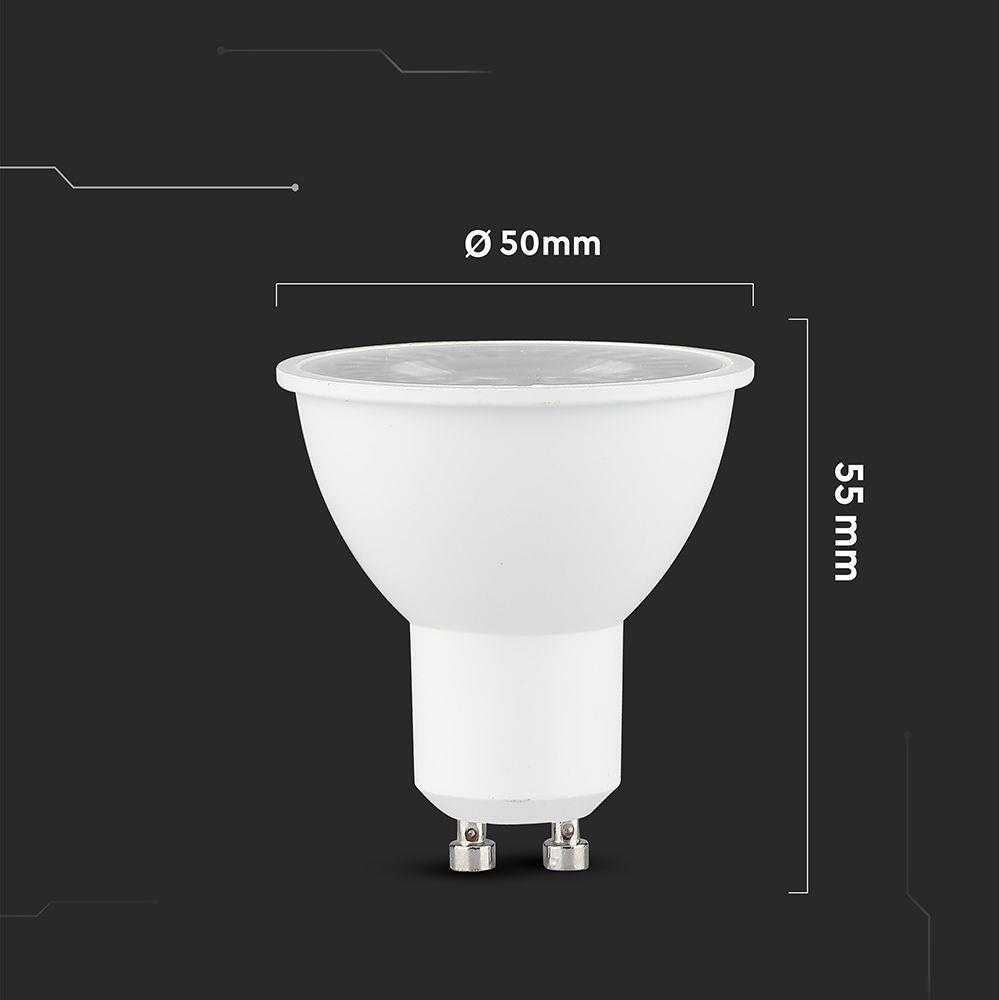 V-tac 7,5W LED lemputė, GU10, 6500K, 110°
