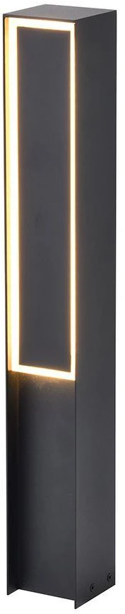 8W LED pastatomas lauko šviestuvas, juodas, 3000K, IP54, 50cm